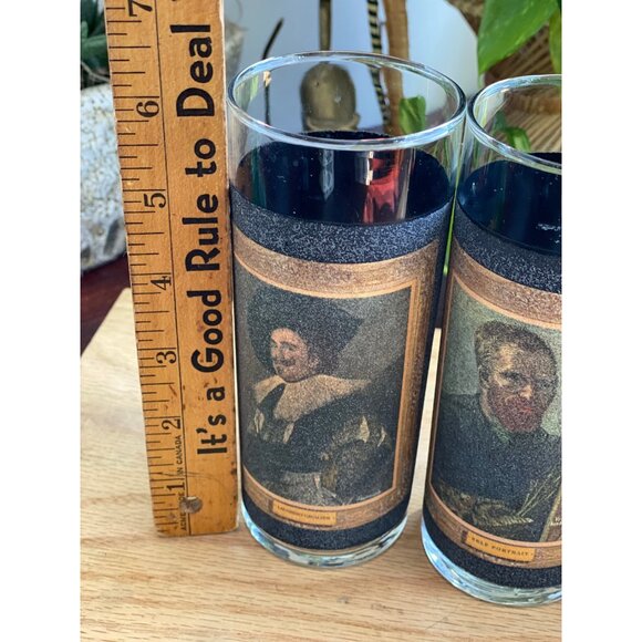 Vintage libbey Jim beam tall ball drinking water glasses cups textured tumblers - Picture 6 of 6